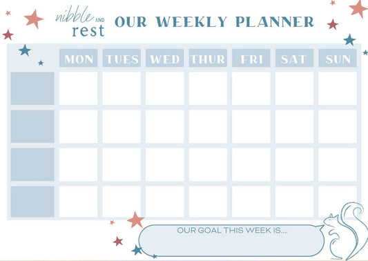 Weekly Family Planner Fridge Magnet