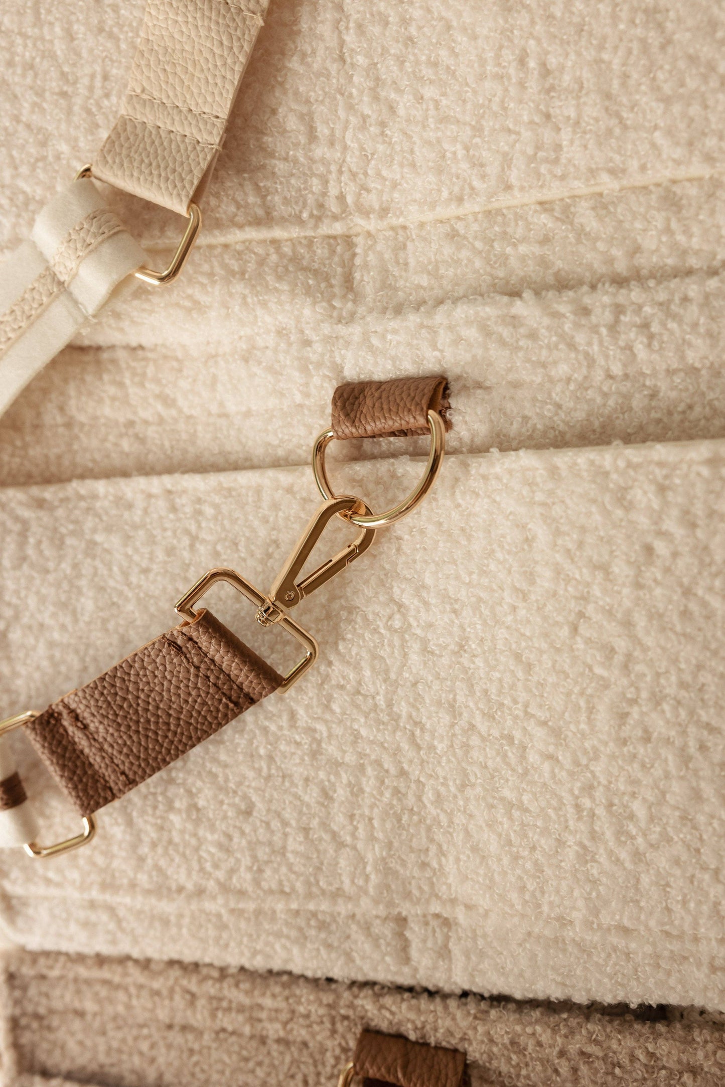 XL Teddy Nappy Caddy - Snow Tan