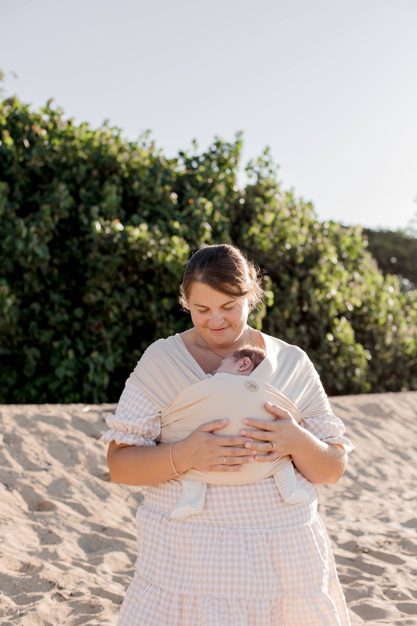 Baby Wrap Carrier - Beige/Oat