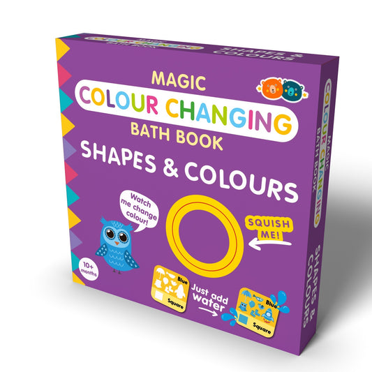 MAGIC COLOUR CHANGING BATH BOOK - SHAPES & COLOURS