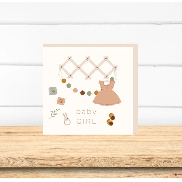 Greeting Card - Baby Girl Nursery