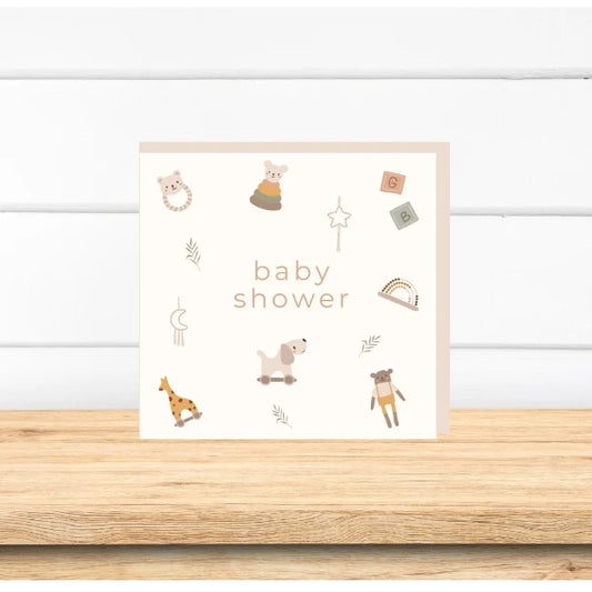 Greeting Card - Baby Shower Toys