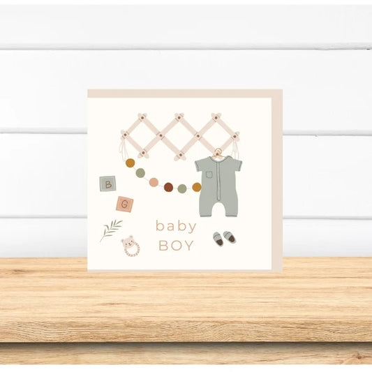 Greeting Card - Baby Boy Nursery
