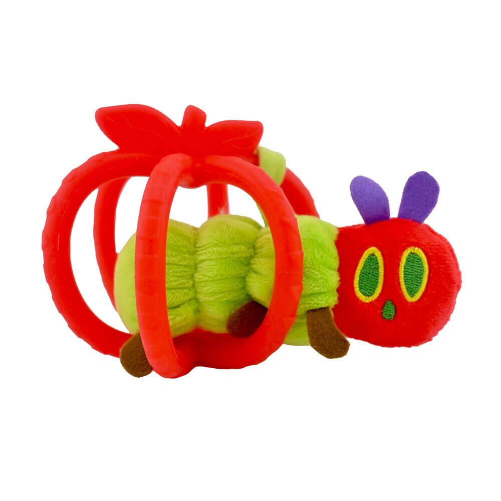 THE VERY HUNGRY CATERPILLAR SILICONE APPLE TEETHER & PLUSH CATERPILLAR SET