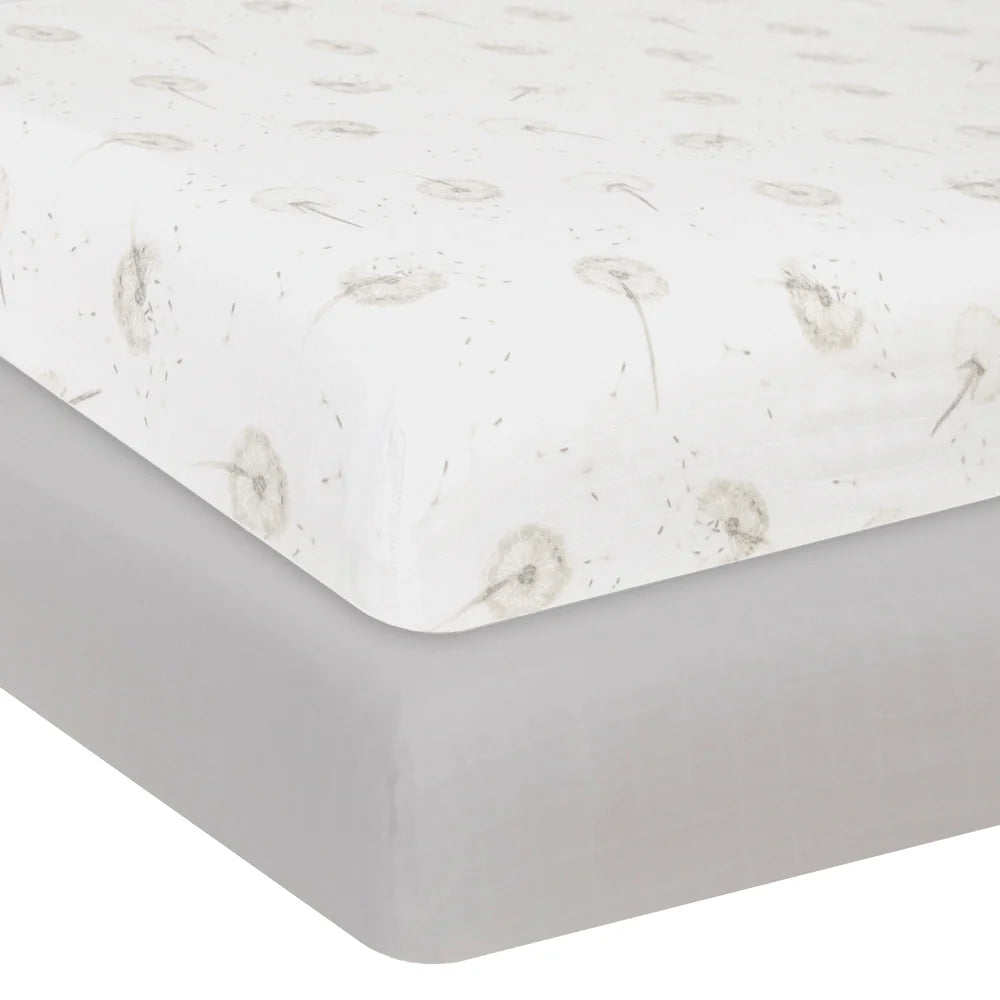 2 Pack Jersey Bassinet Fitted Sheet