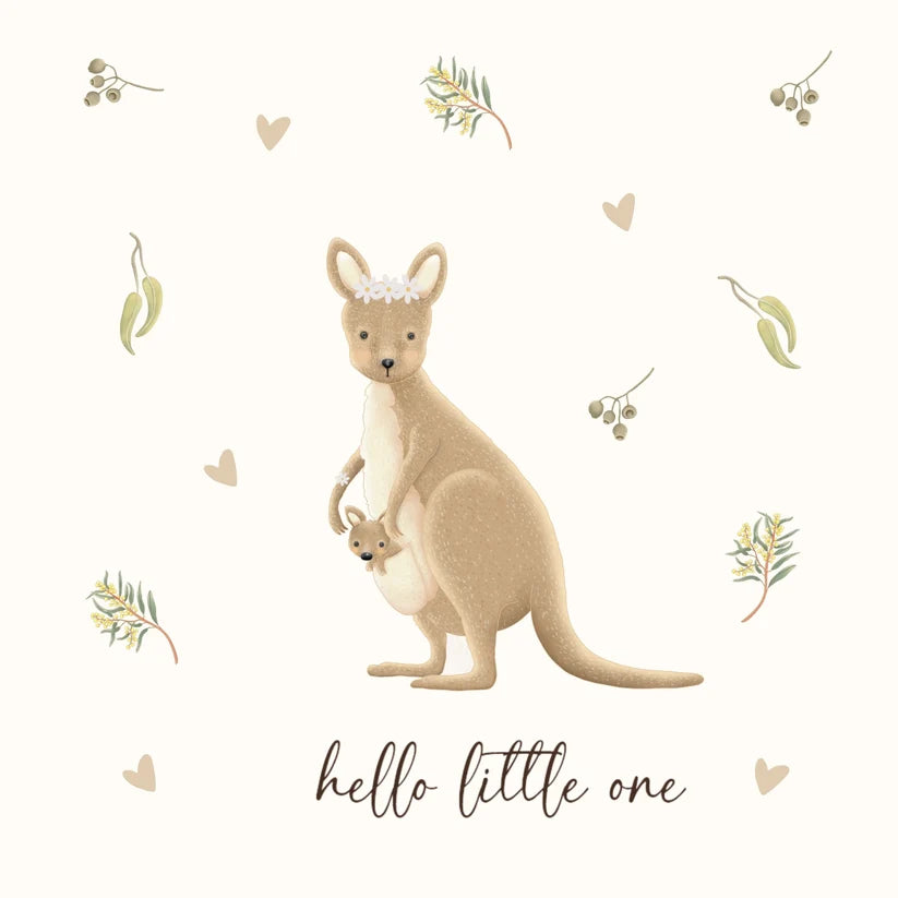 Greeting Card - Hello Little One Kangaroo