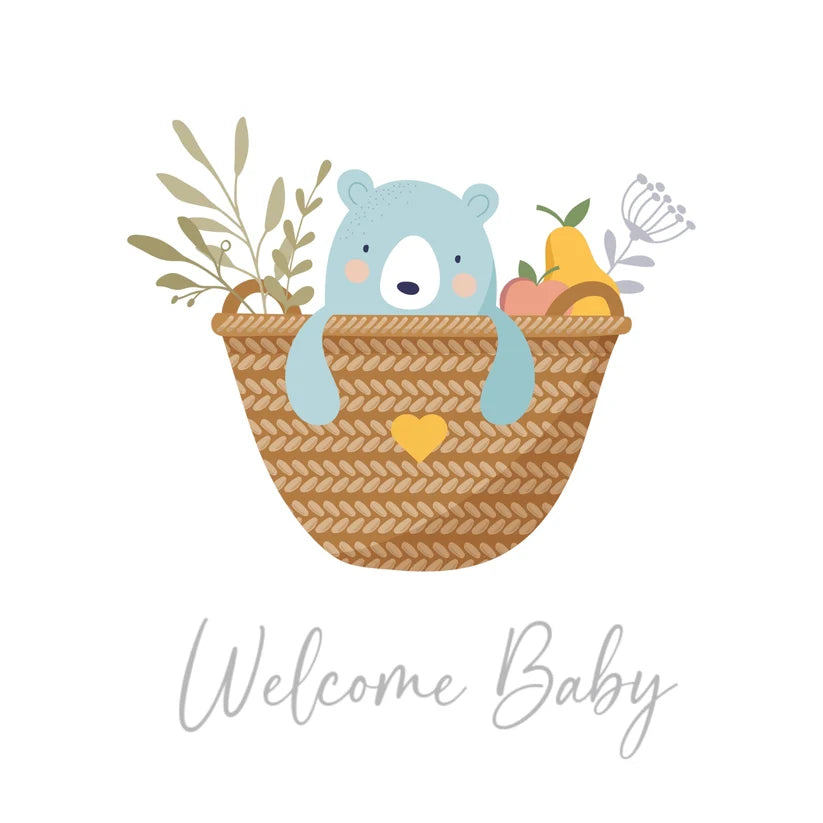 Greeting Card - Welcome Baby Bear