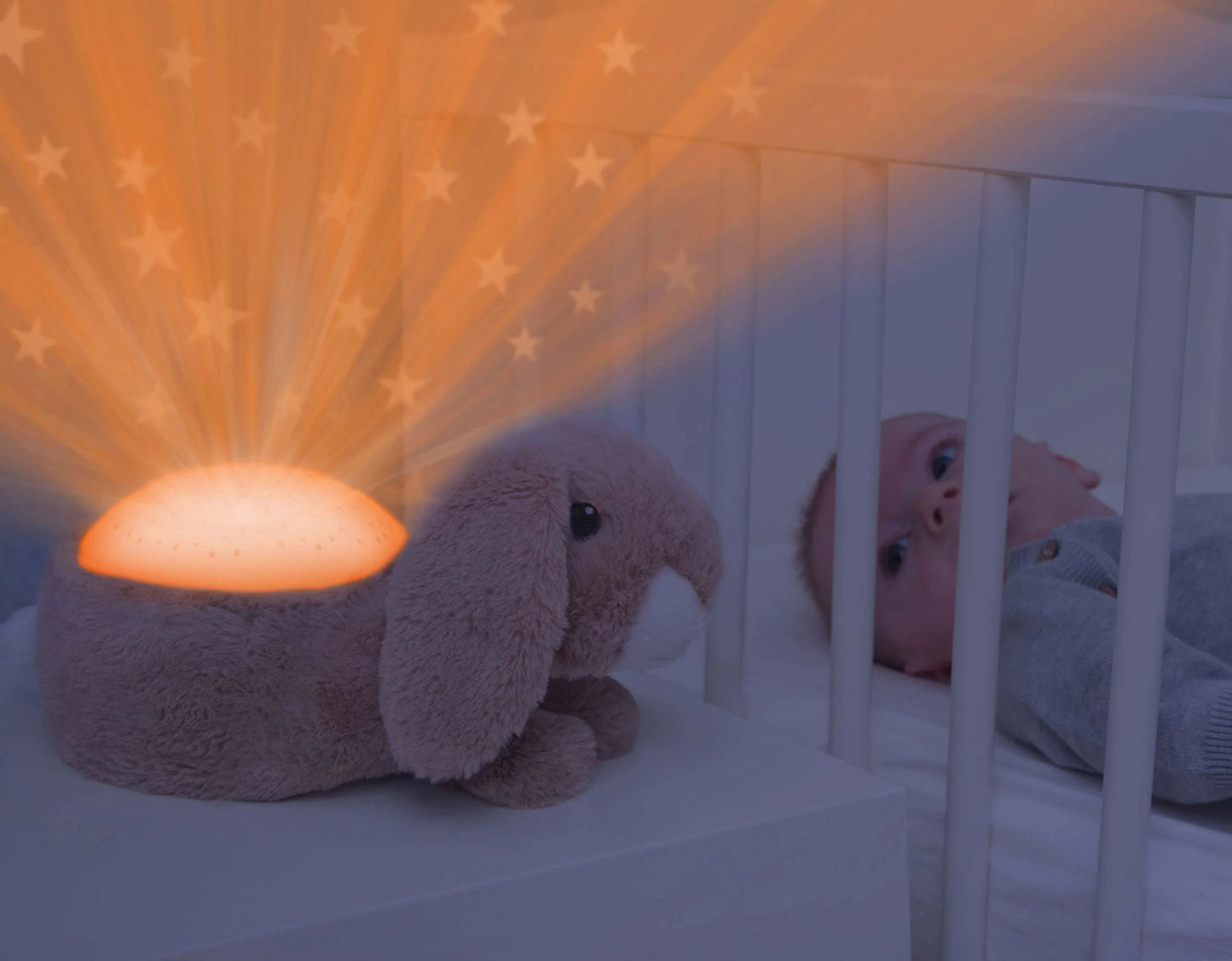 Bedtime Projector - Ruby The Rabbit With Star Projections