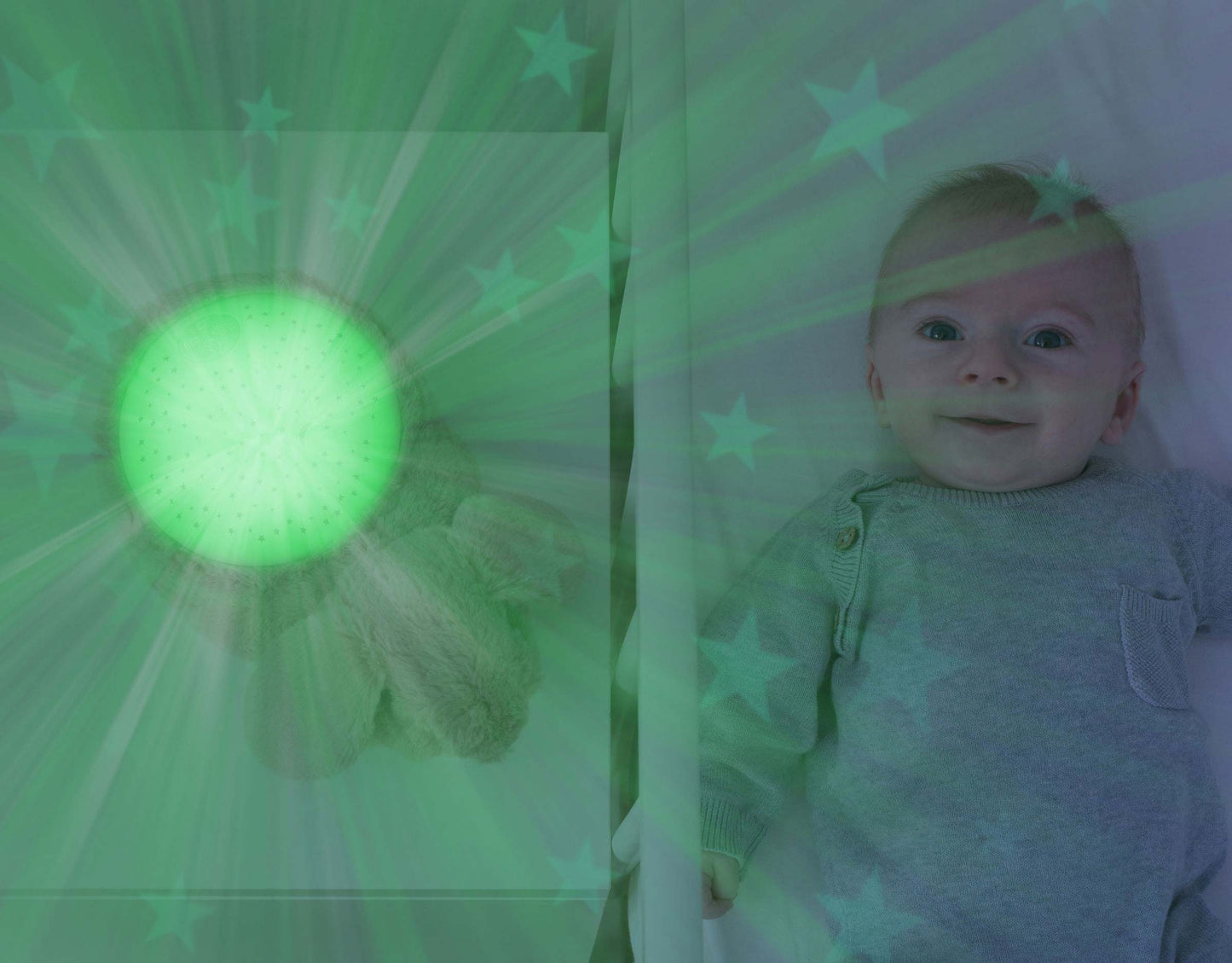 Bedtime Projector - Ruby The Rabbit With Star Projections