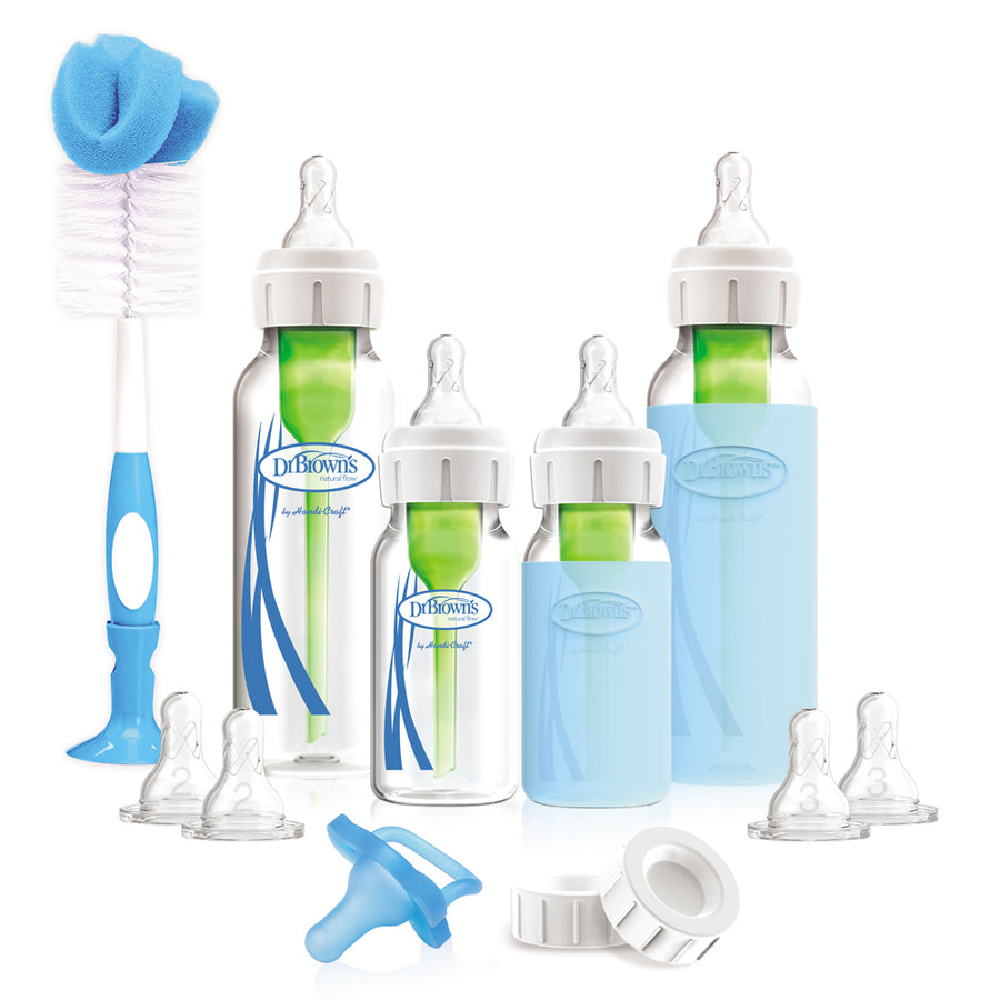 DR BROWN'S OPTIONS+ ANTI COLIC NARROW NECK GLASS FEEDING SET