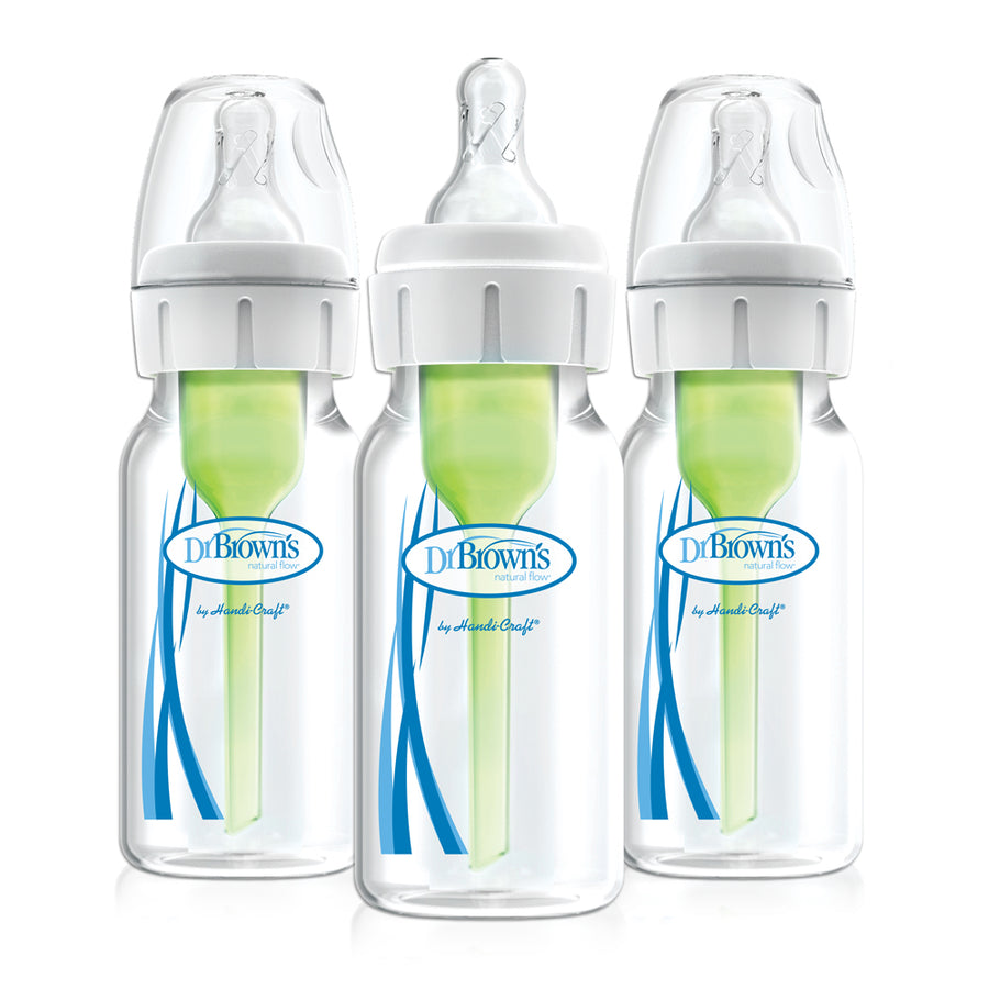 DR Browns Options+ Anti Colic Bottle Narrow Neck with Level 1 Teat, 120ML 3pk