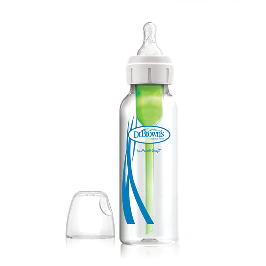 DR Browns Options+ Anti Colic Narrow Neck Glass Bottle with Level 1 Teat, 250ML