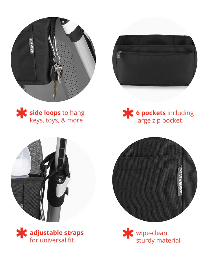 Skip Hop Grab & Go Ultra Stroller Organiser- Black