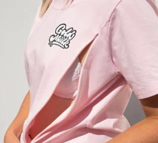 Goldmillk Strawberry Milk Breastfeeding Tee