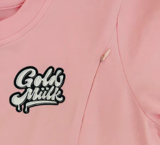 Goldmillk Strawberry Milk Breastfeeding Tee