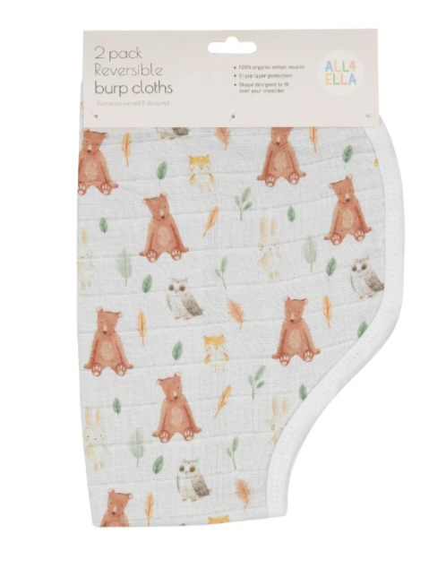 Organic burp cloth 2pk