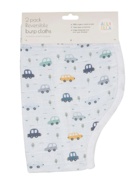 Organic burp cloth 2pk