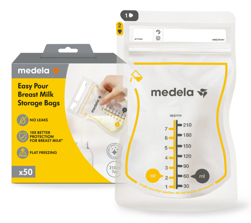 Easy Pour Breast Milk Storage Bags 50pk