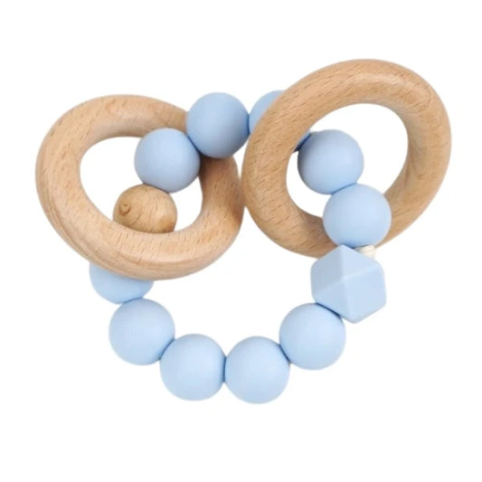 Silicone + Beechwood Teething Rings