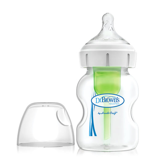 DR Browns Options+ Anti Colic Wide Neck Bottle With Level 1 Teat, 150ML
