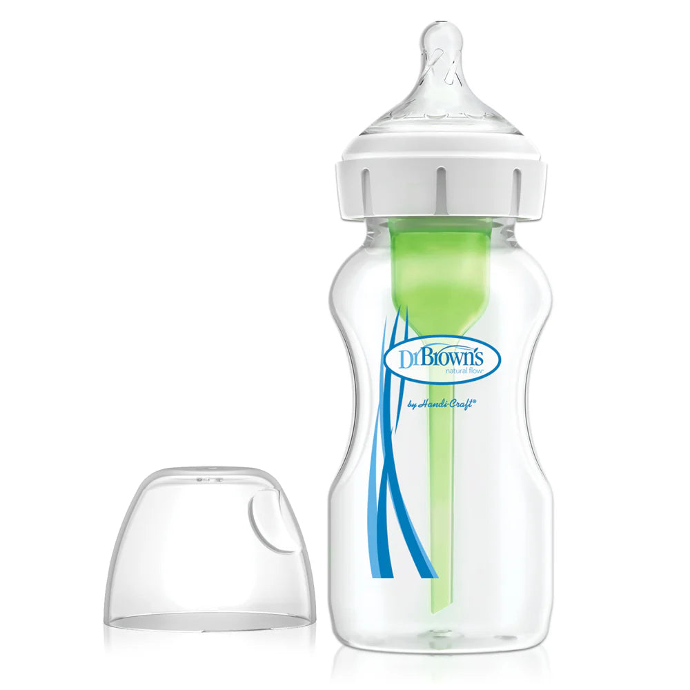Dr Brown's Options+ Anti Colic Wide Neck Bottle with Level 1 Teat, 270ml