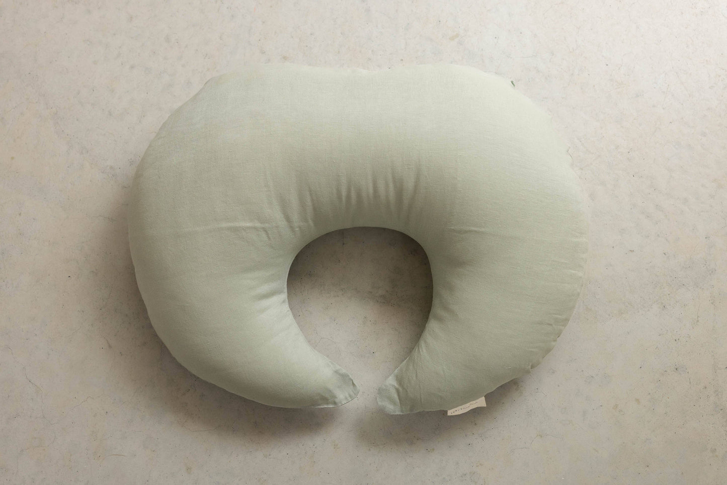 Nursing Pillow & Cover- Moon Shape- Soft Sage