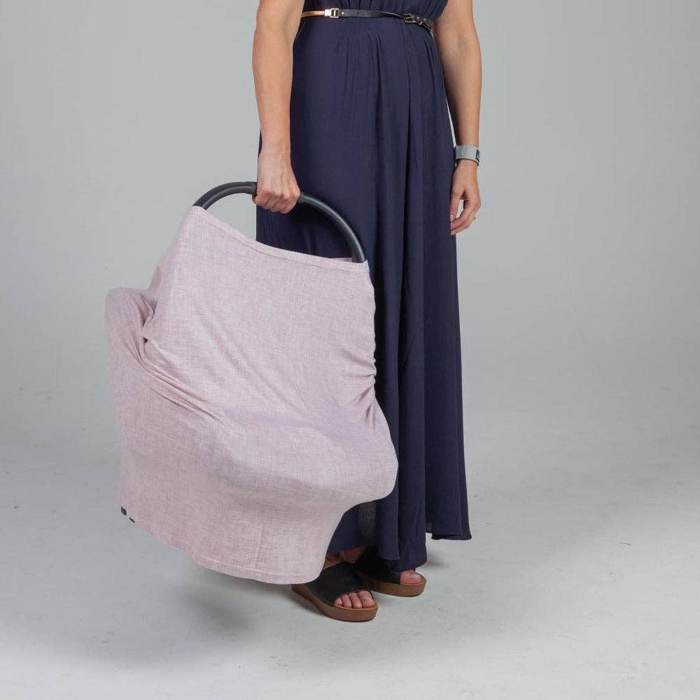 Multi-Use Nursing & Breastfeeding Cover - Pale Pink Linen
