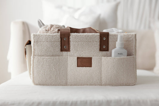 Nappy Caddy- Snow Tan- Large Side Pocket