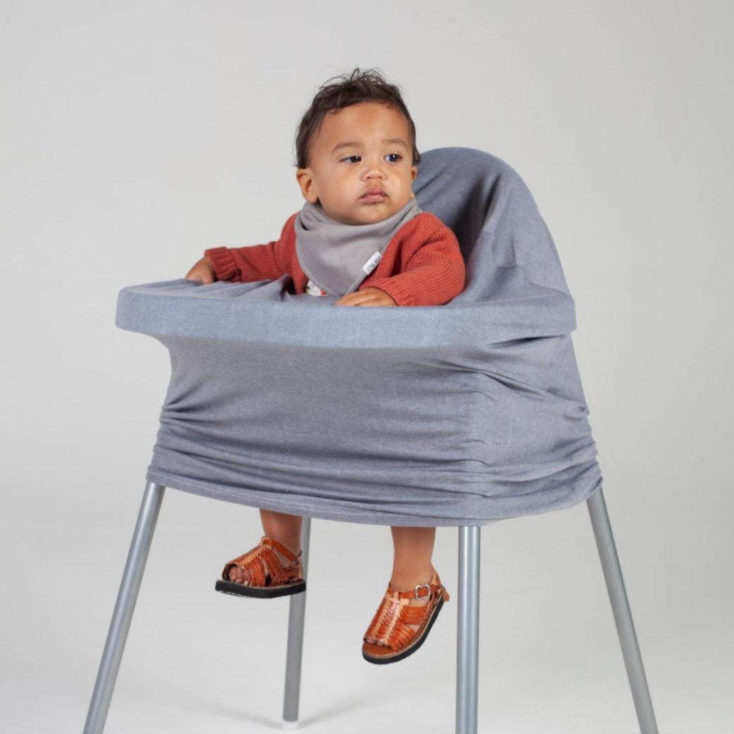 Multi-Use Nursing & Breastfeeding Cover - Grey Stone Denim