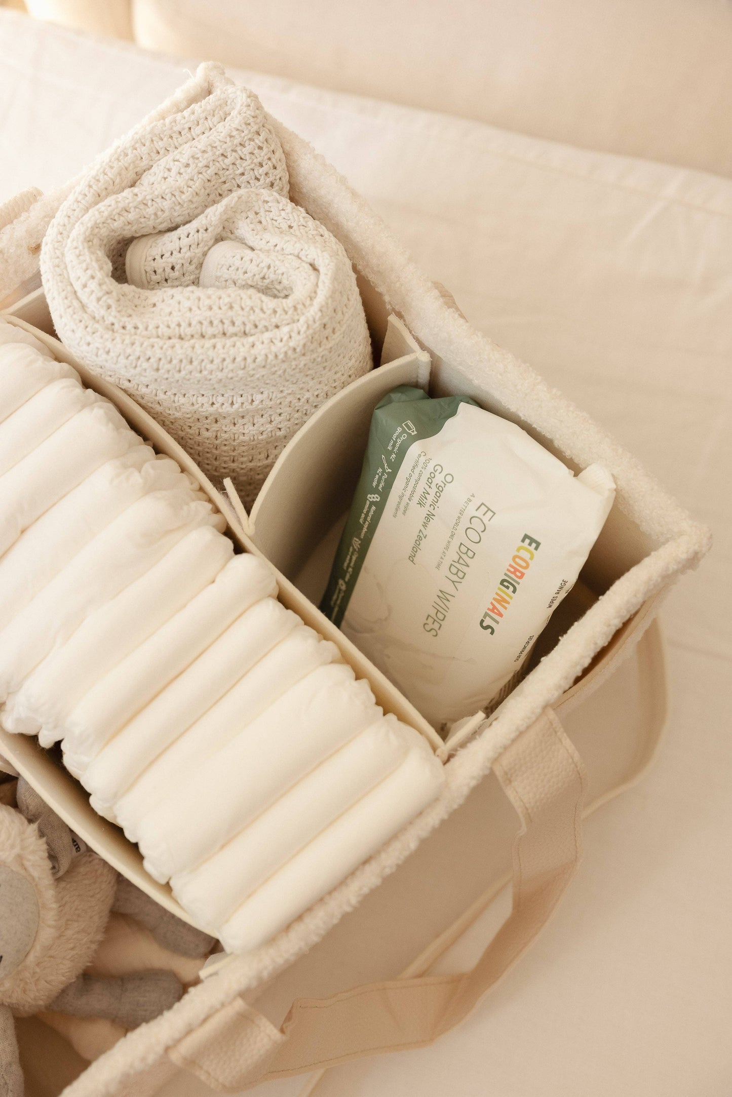 XL Teddy Nappy Caddy - Snow
