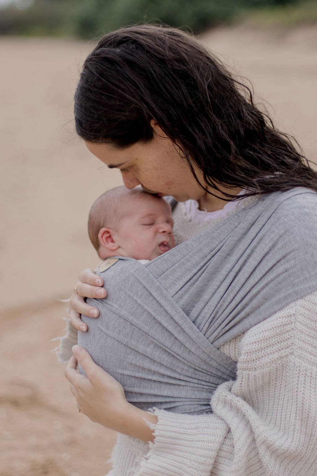 Baby Wrap Carrier - Grey