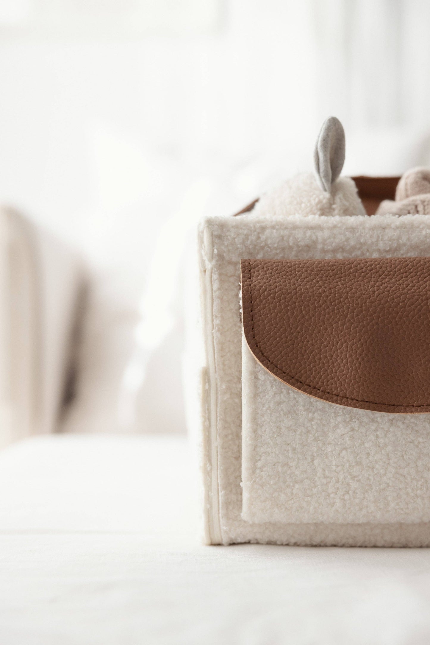Nappy Caddy- Snow Tan- Large Side Pocket