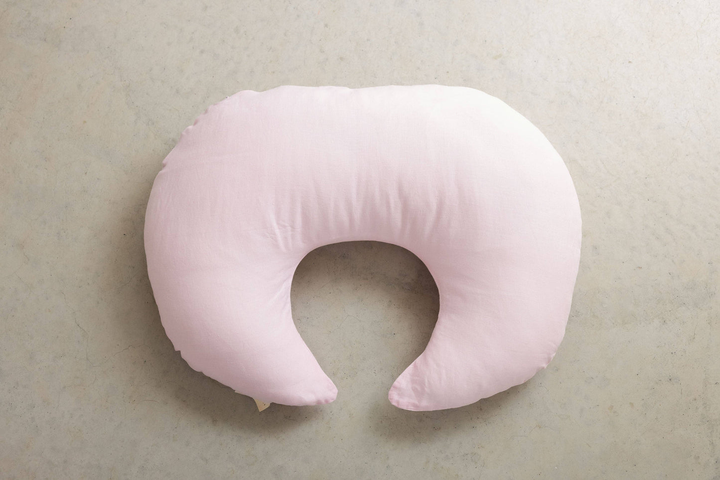 Nursing Pillow & Cover- Moon Shape- Baby Pink