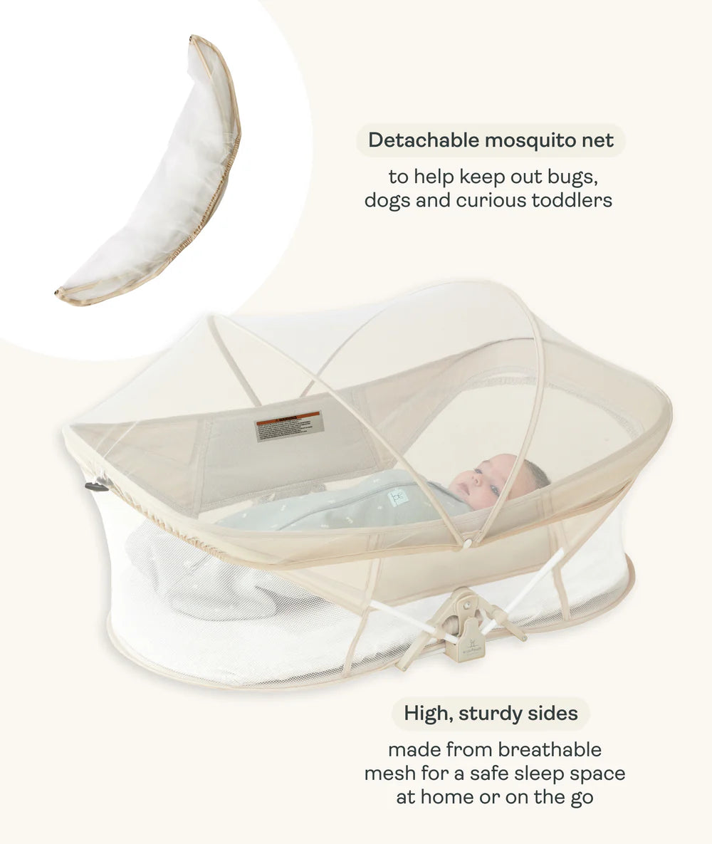 Easy Sleep Portable Bassinet Ecru