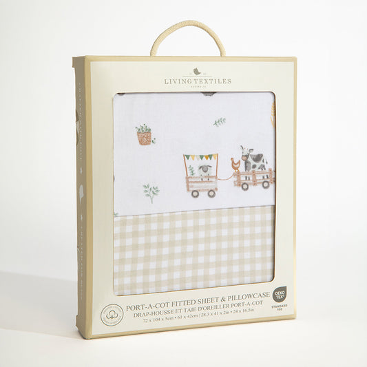 Organic Port-a-Cot Sheet & Pillowcase