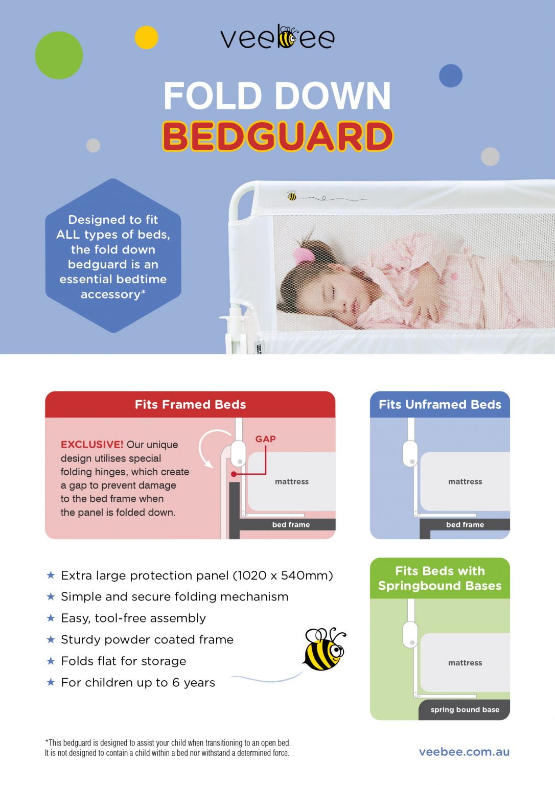 Fold Down Bed-guard