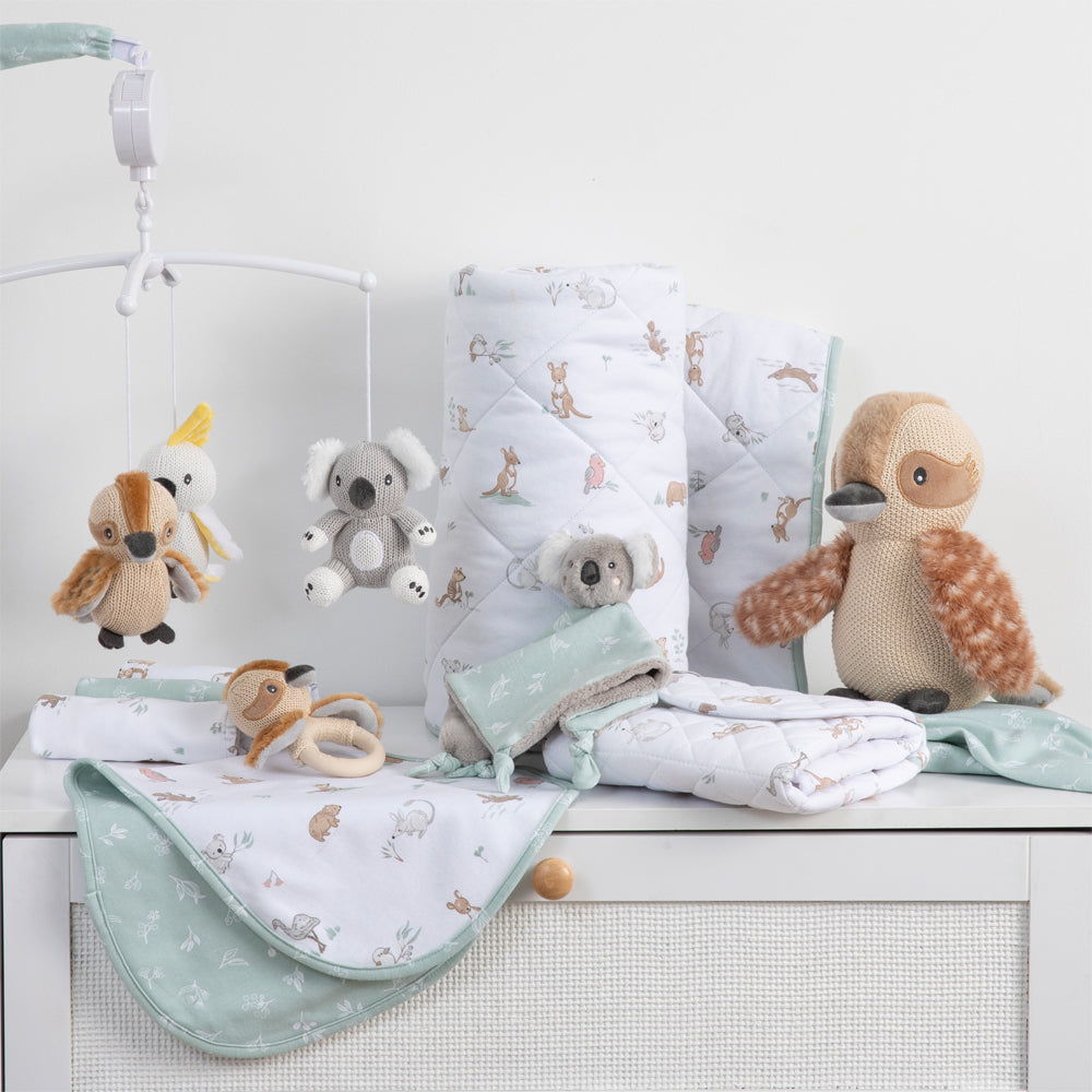 2 Pack Organic Burp Cloths - Australiana