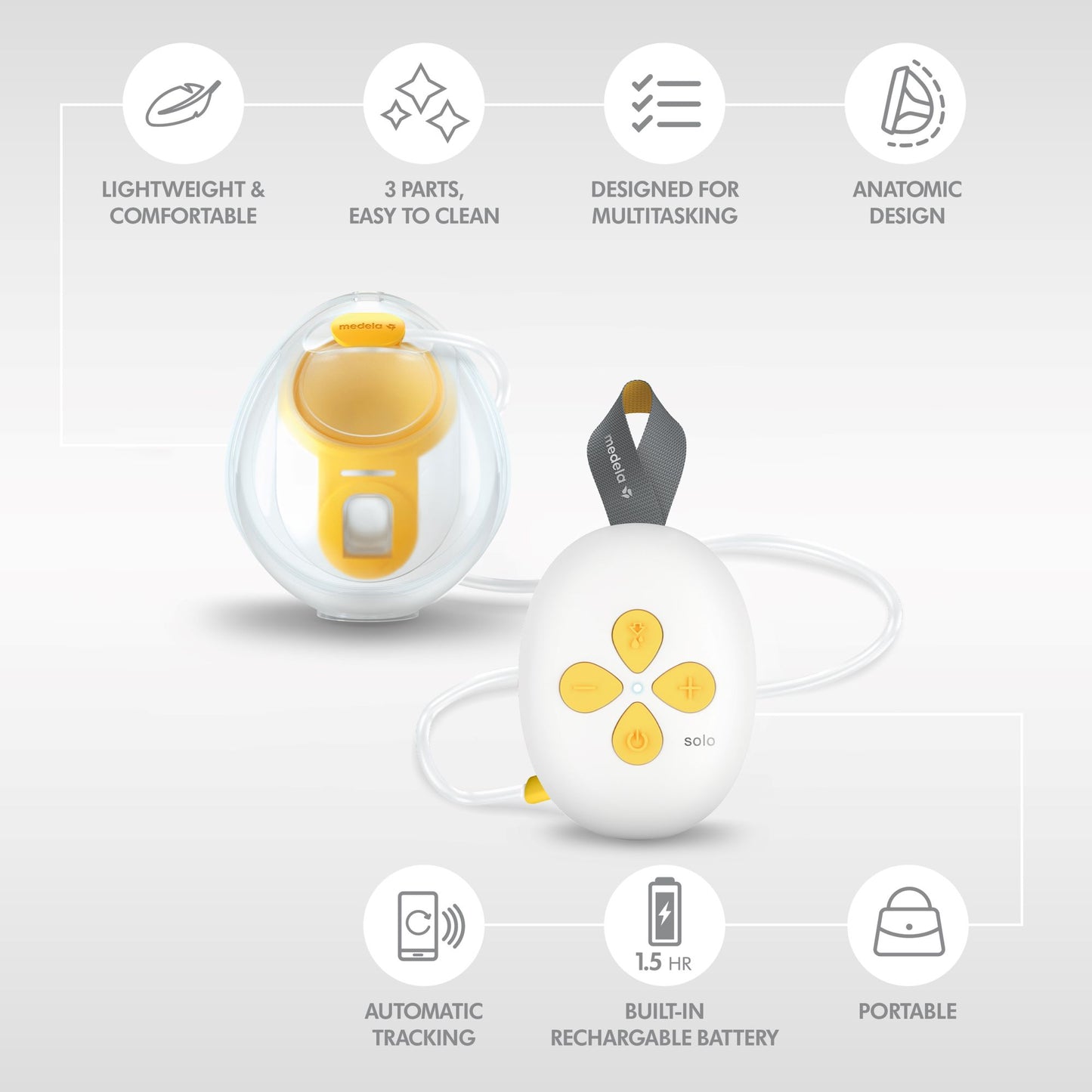 Solo Hands-free Single electric breast pump